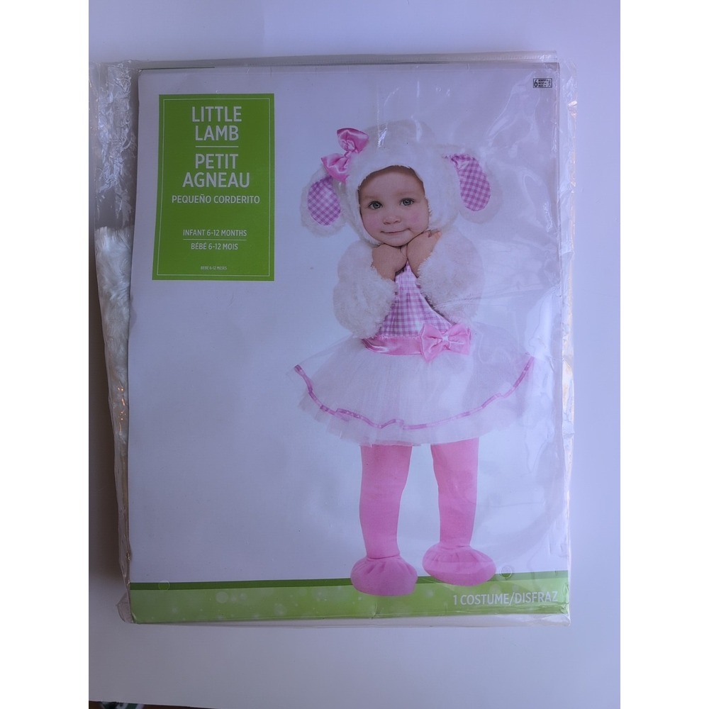 Little Lamb Infant Costume 6–12 Months – Dress & Hood, Baby Halloween Cute